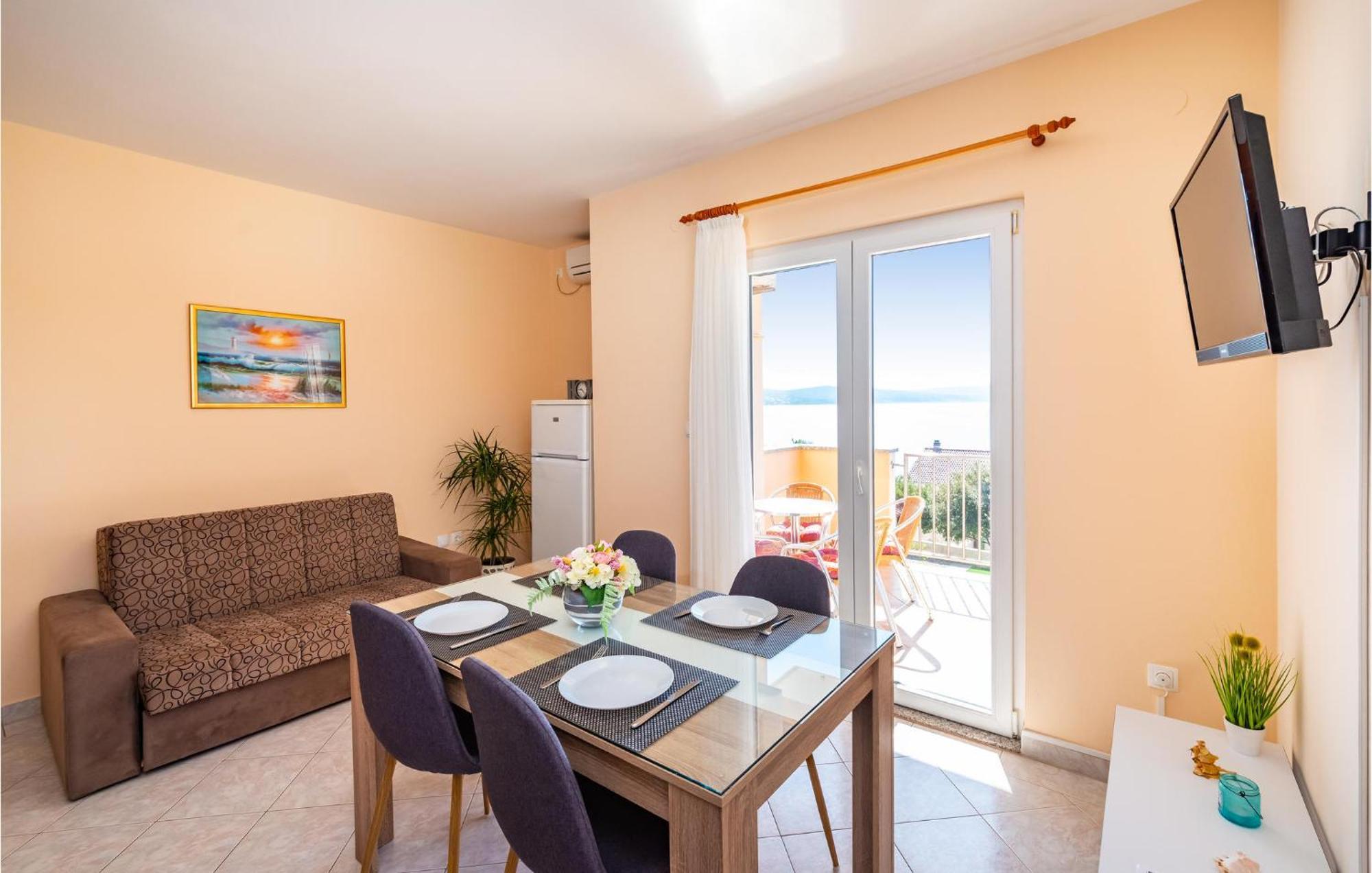 Cozy Apartment In Posedarje With House Sea View Eksteriør billede